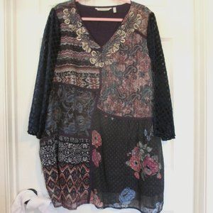 Soft Surroundings Purple Tunic Size XL